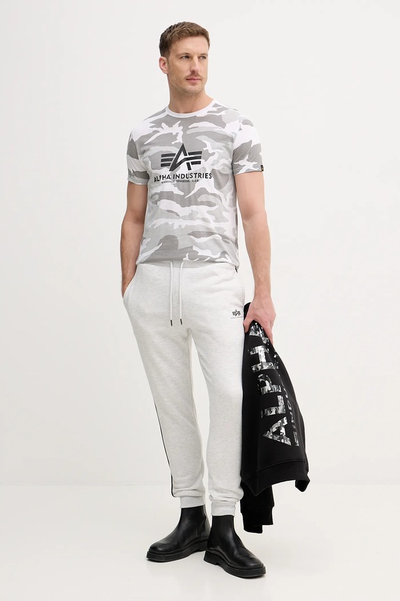 Alpha Industries t-shirt Basic 100501C szary SS26