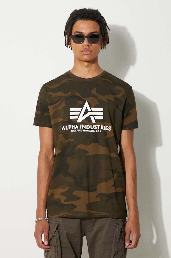 Alpha Industries T-shirt Basic cotton green 100501C