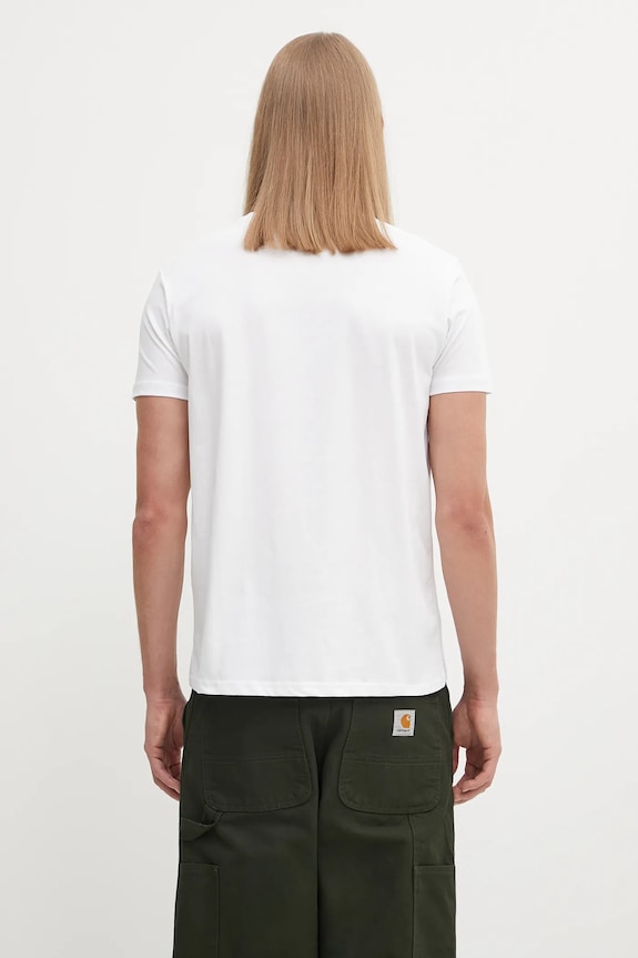 Oblečení Bavlněné tričko Alpha Industries Rainbow Reflective 100501RR.09 bílá