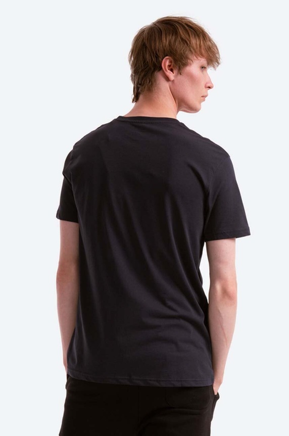 Odzież Alpha Industries t-shirt bawełniany Basic T-Shirt 100501.07 granatowy