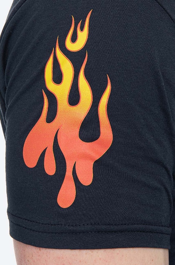 Alpha Industries cotton T-shirt Flame T 116531.07 navy