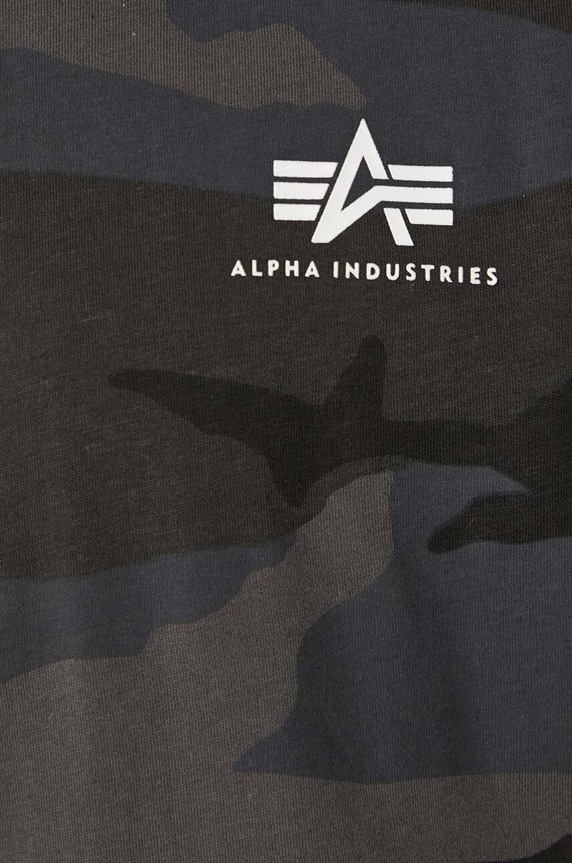 Alpha Industries cotton t-shirt 128507C.125 gray