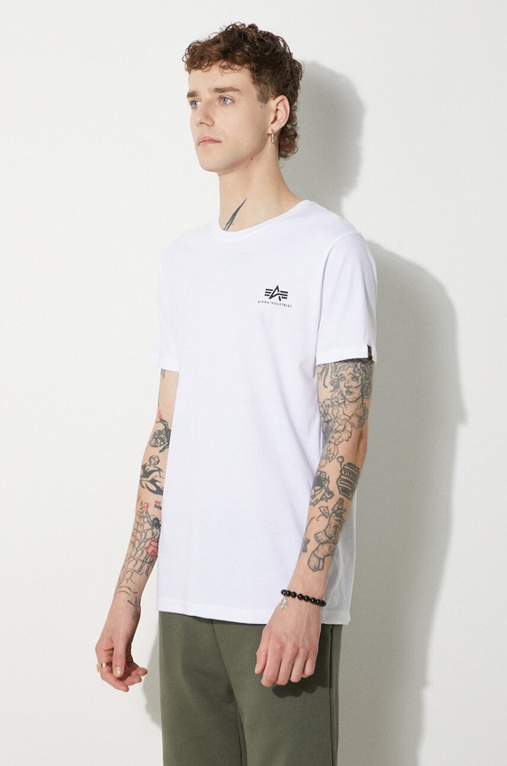 Alpha Industries tricou din bumbac alb 128507CP.573
