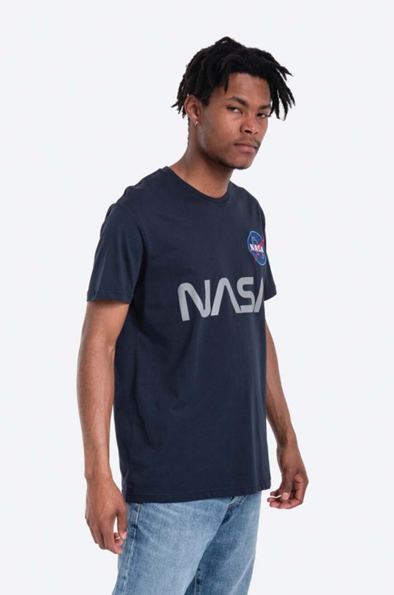 Alpha Industries t-shirt bawełniany NASA Reflective T 178501.07