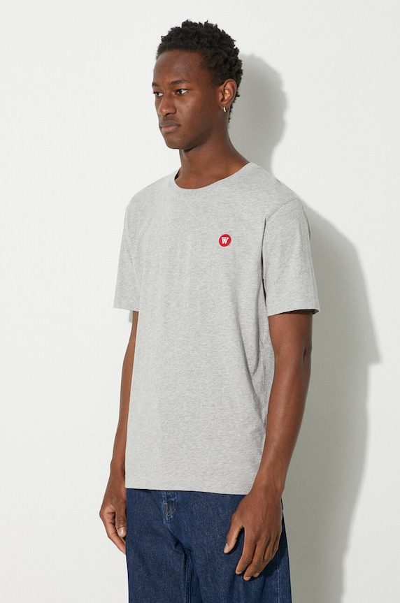 Clothing Wood Wood cotton t-shirt Ace Double A 10005700.2222 gray