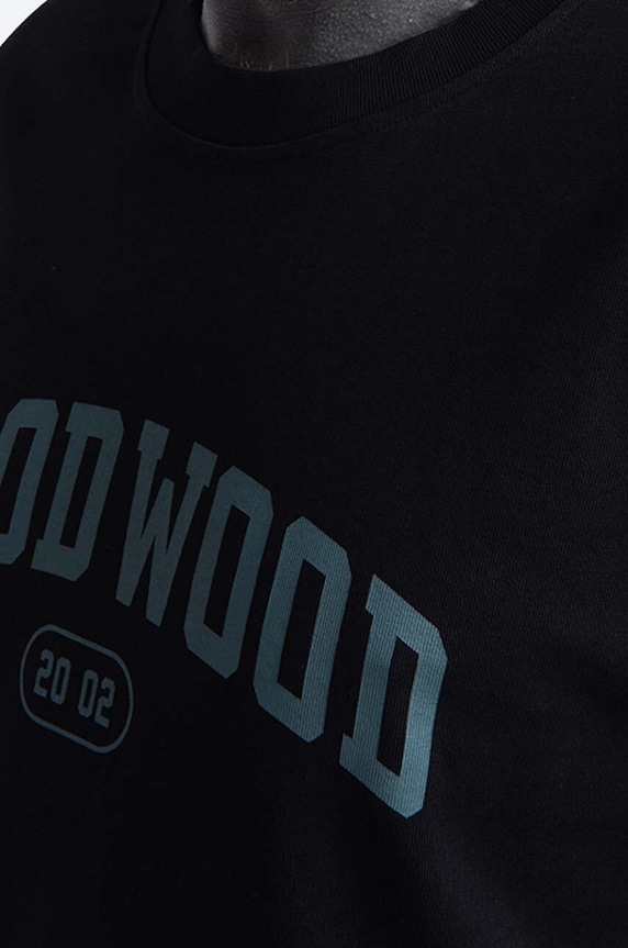 Bavlněné tričko Wood Wood Bobby IVY T-shirt 12135703.2489 černá