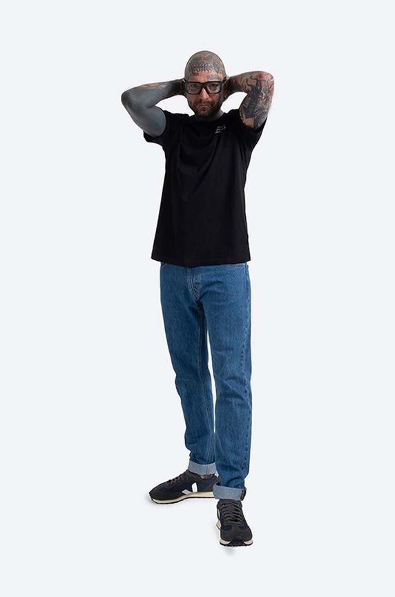 Wood Wood t-shirt in cotone Sami Info T-shirt 12135720.2491 nero AA00