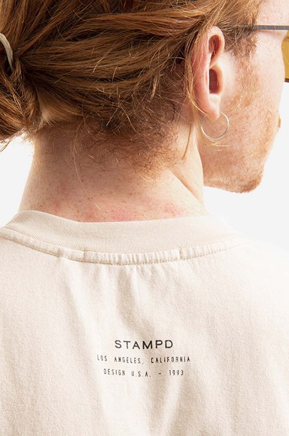 STAMPD cotton t-shirt SLA.M2823TE beige