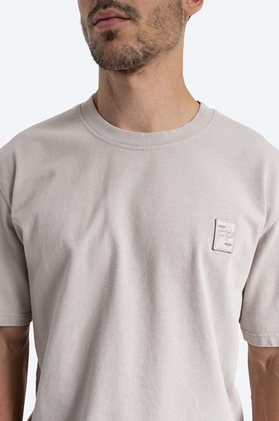 Filling Pieces cotton T-shirt Lux Tee gray 88113731932