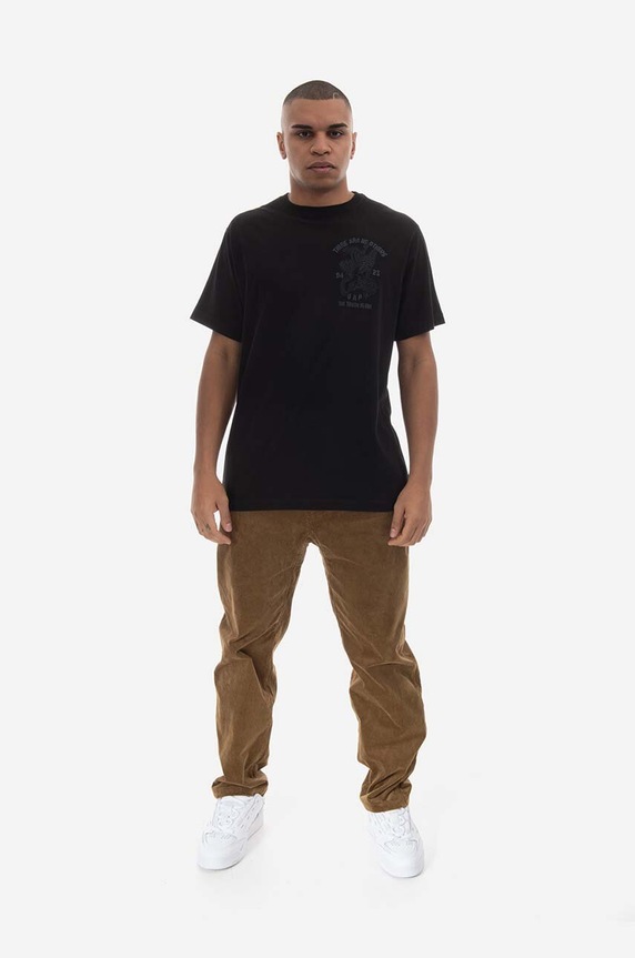 Bavlnené tričko Maharishi U.A.P. Embroidered T-shirt Organic Cotton Jerse 4093 BLACK 4093.BLACK čierna AA00