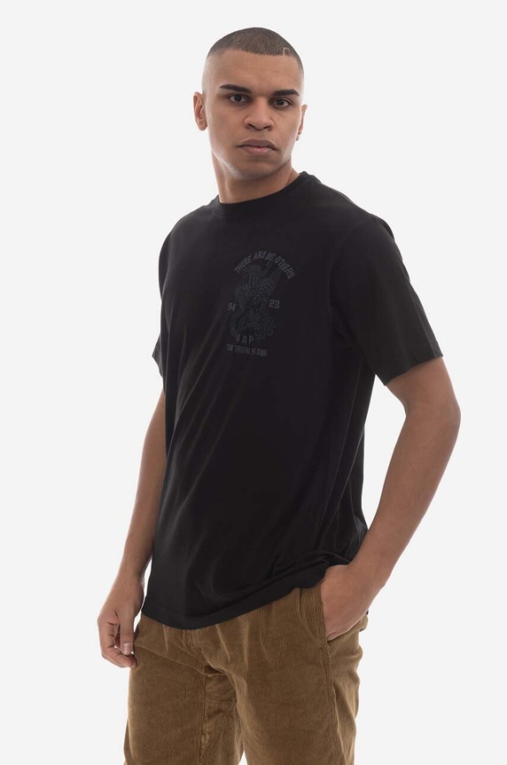 Bavlnené tričko Maharishi U.A.P. Embroidered T-shirt Organic Cotton Jerse 4093 BLACK 4093.BLACK čierna