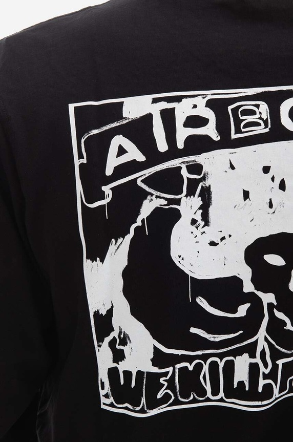 Bavlněné tričko s dlouhým rukávem Maharishi Andy Warhol Airborne L/S T-shirt 9923 BLACK černá 9923.BLACK