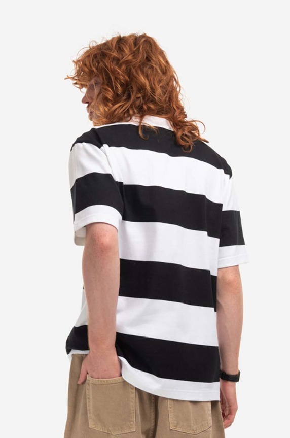 Одежда Хлопковая футболка Drôle de Monsieur TS126 TS126.BLACK чёрный