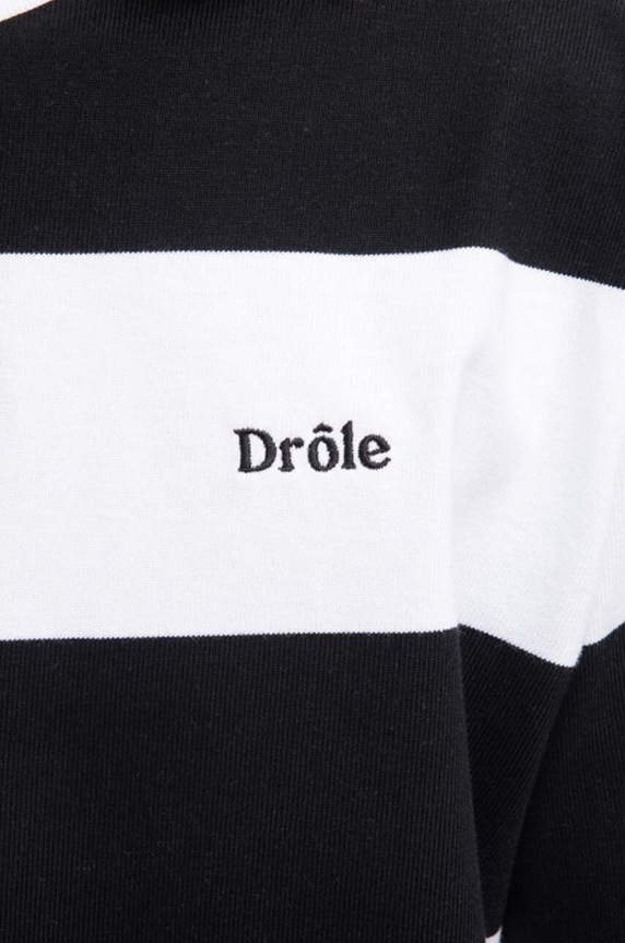 Хлопковая футболка Drôle de Monsieur TS126 чёрный TS126.BLACK