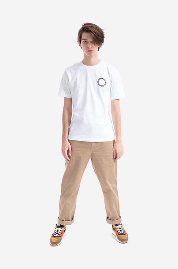 Norse Projects cotton t-shirt Johannes BMC Logo Print N01.0562.0001 white AA00
