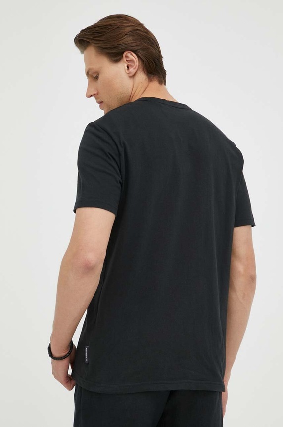 Odzież Marc O'Polo t-shirt bawełniany B21201651556 czarny