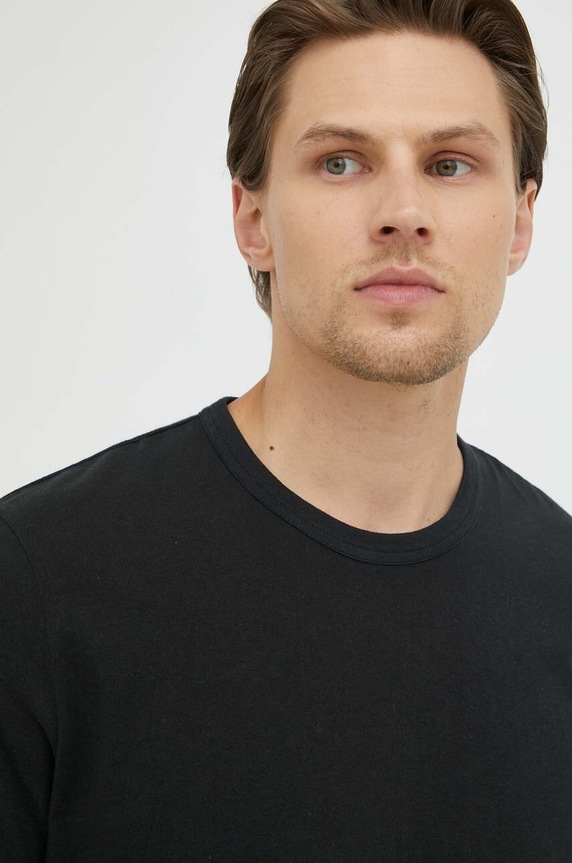 Marc O'Polo t-shirt bawełniany czarny B21201651556