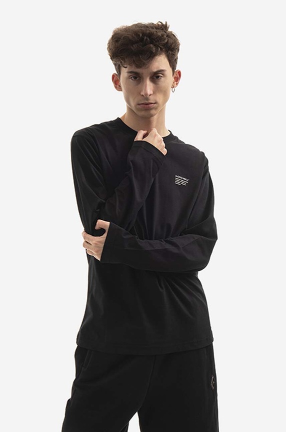 A-COLD-WALL* cotton longsleeve top Prose regular black ACWMTS069