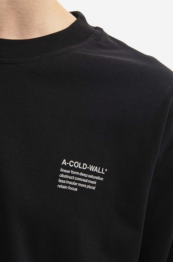 A-COLD-WALL* cotton longsleeve top Prose black ACWMTS069