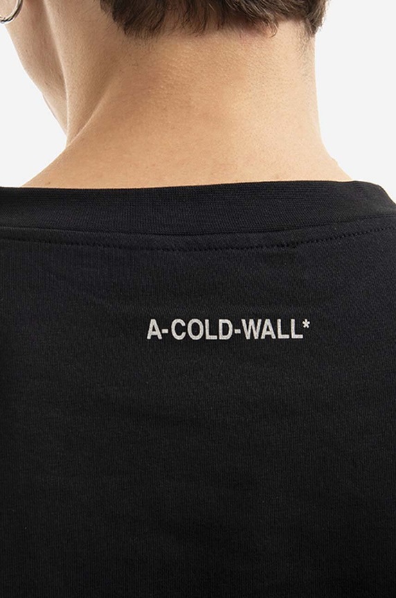 A-COLD-WALL* cotton longsleeve top Prose ACWMTS069 black