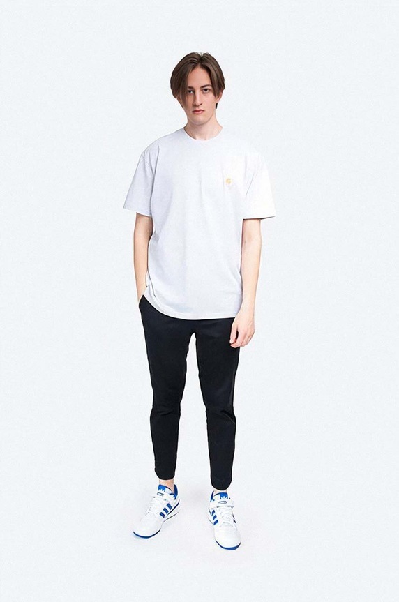 Carhartt WIP T-shirt I026391.ASH.HEATHE Koszulka Chase I026391.ASH.HEATHE gray AA00