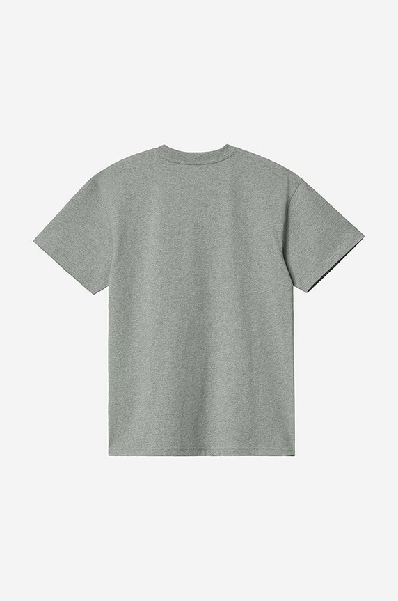 Bavlnené tričko Carhartt WIP sivá I029956.GREY.HEATH