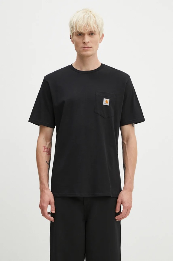 Carhartt WIP cotton t-shirt regular black I030434.BLACK
