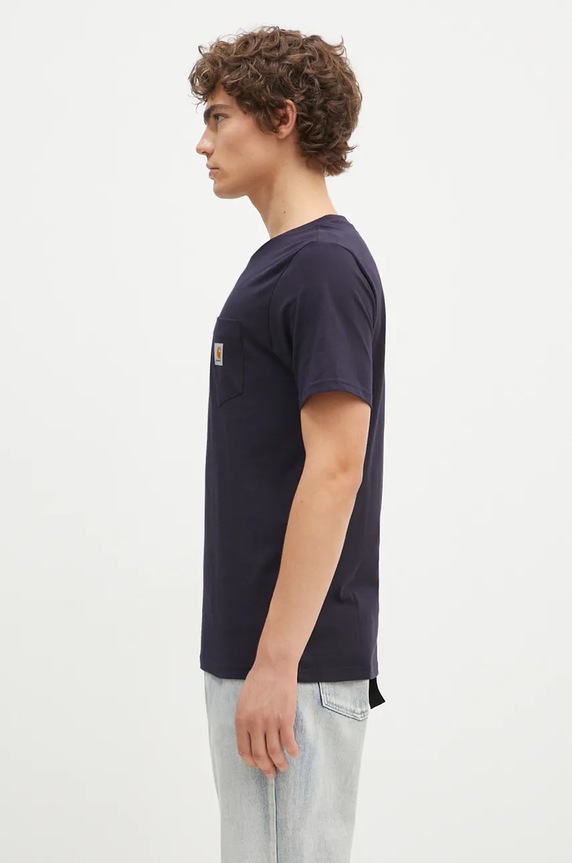 Carhartt WIP cotton t-shirt I030434.1CXX navy AA00