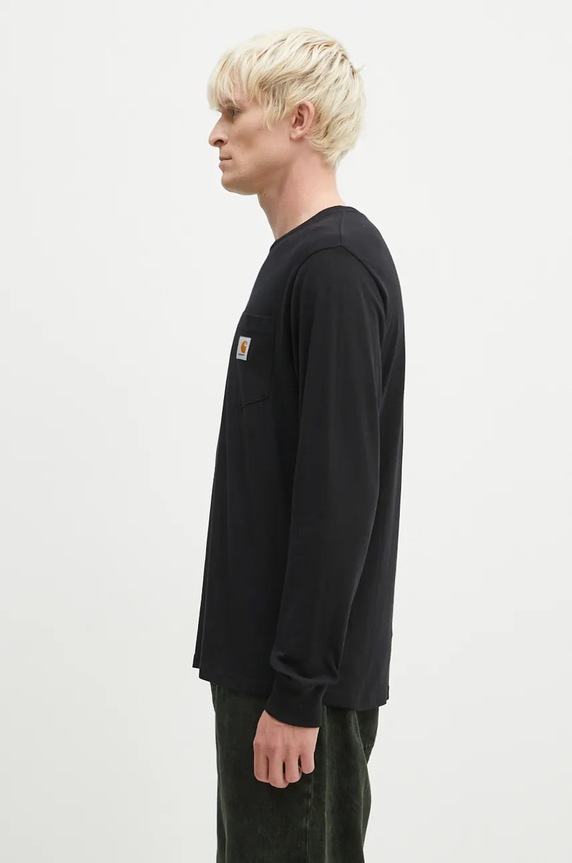 Carhartt WIP top a maniche lunghe in cotone I030437.89XX nero AA00