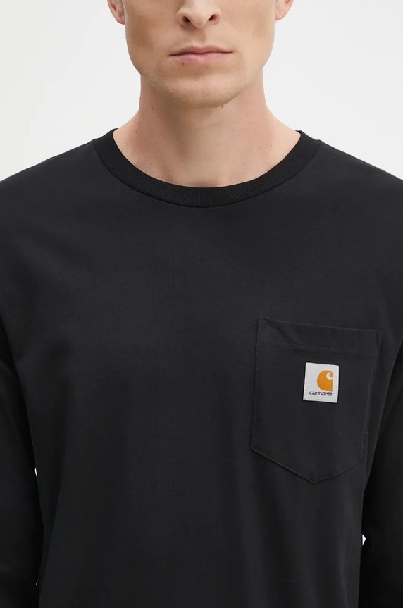 Carhartt WIP top a maniche lunghe in cotone I030437.89XX nero