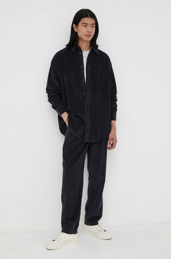 Ruházat American Vintage pamut póló MDEV02A kék