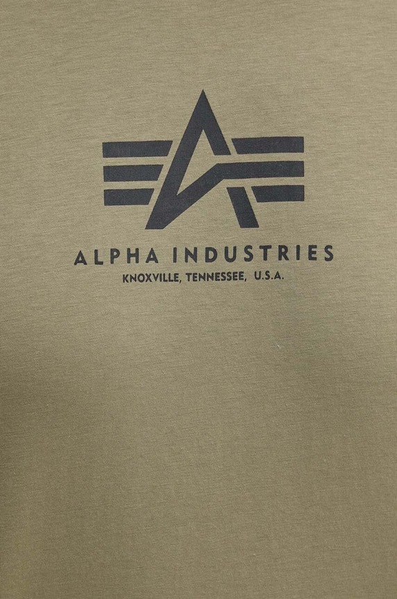 Alpha Industries cotton t-shirt 118533.11 green