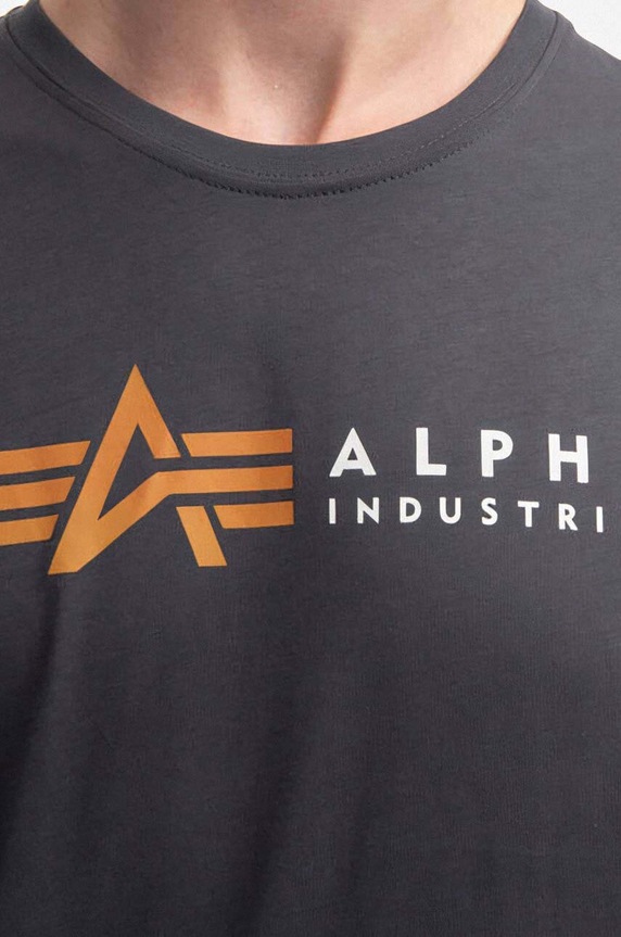 Alpha Industries cotton t-shirt gray 118502.136