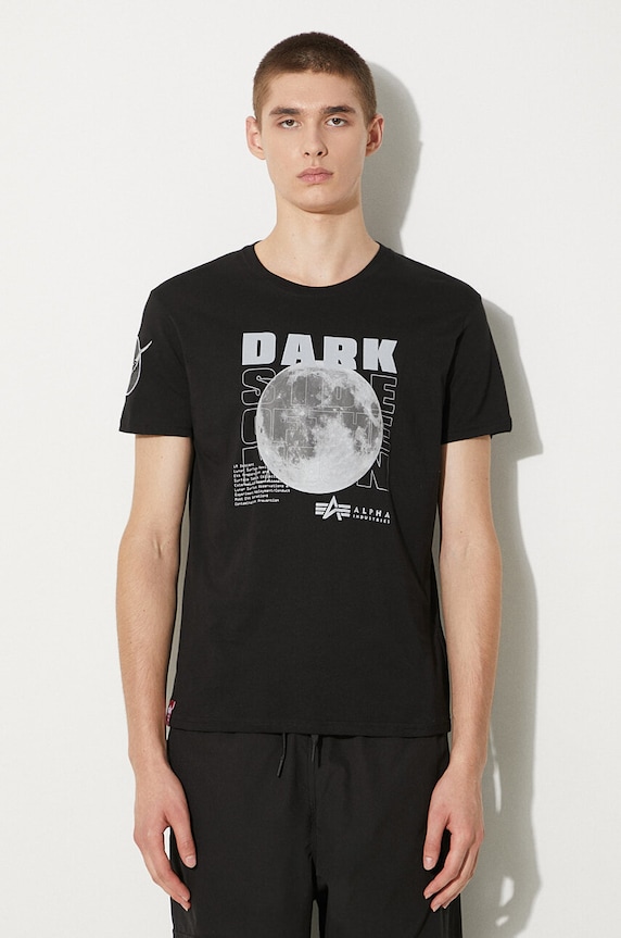 Alpha Industries cotton t-shirt regular black 108510.285