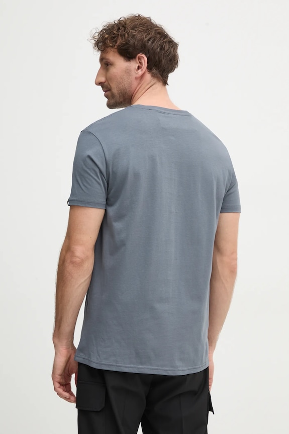 Odzież Alpha Industries t-shirt bawełniany Basic T-Shirt 100501.412 szary