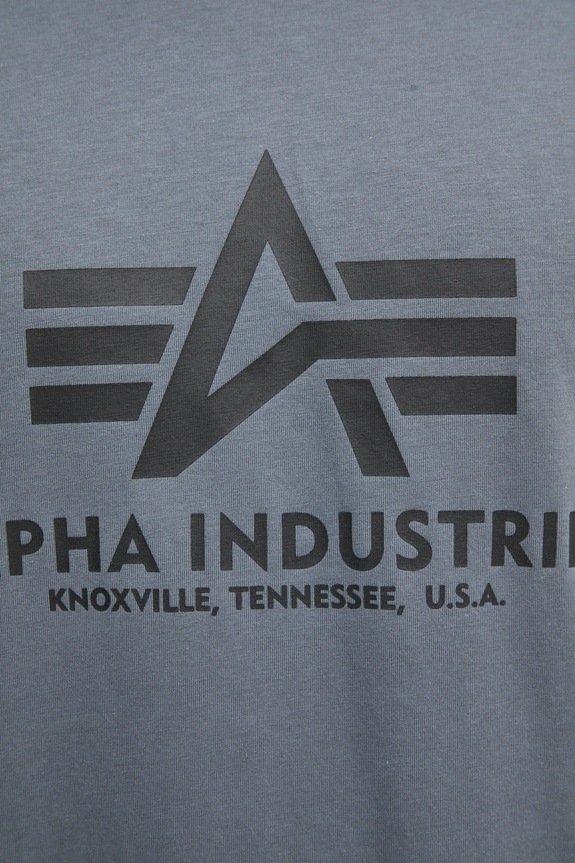 Alpha Industries t-shirt bawełniany Basic T-Shirt 100501.412 szary