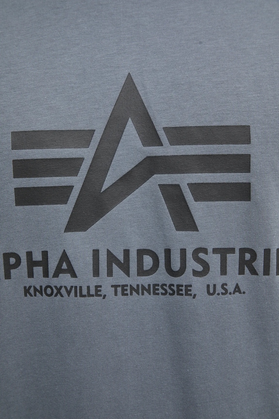 Alpha Industries t-shirt bawełniany Basic T-Shirt 100501.412 szary