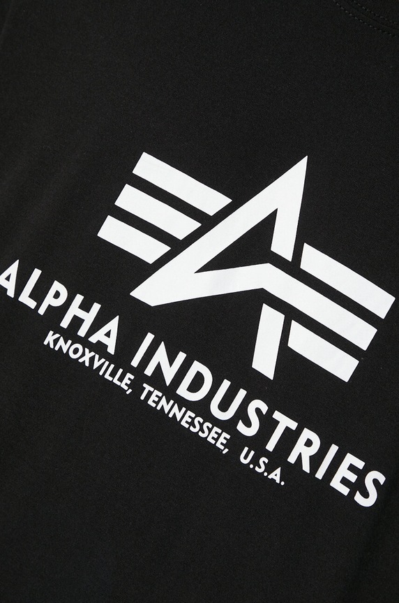 Alpha Industries cotton T-shirt Basic 100501.03 black