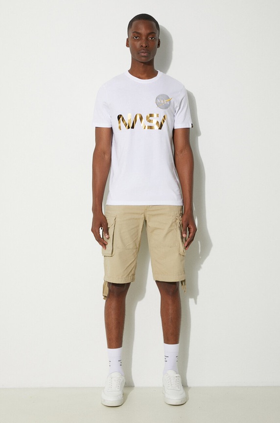 Alpha Industries cotton t-shirt 178501.438 white AA00