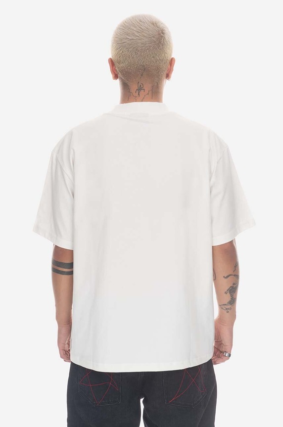 PLEASURES cotton T-shirt Twitch Heavyweight P23SP028 white AA00