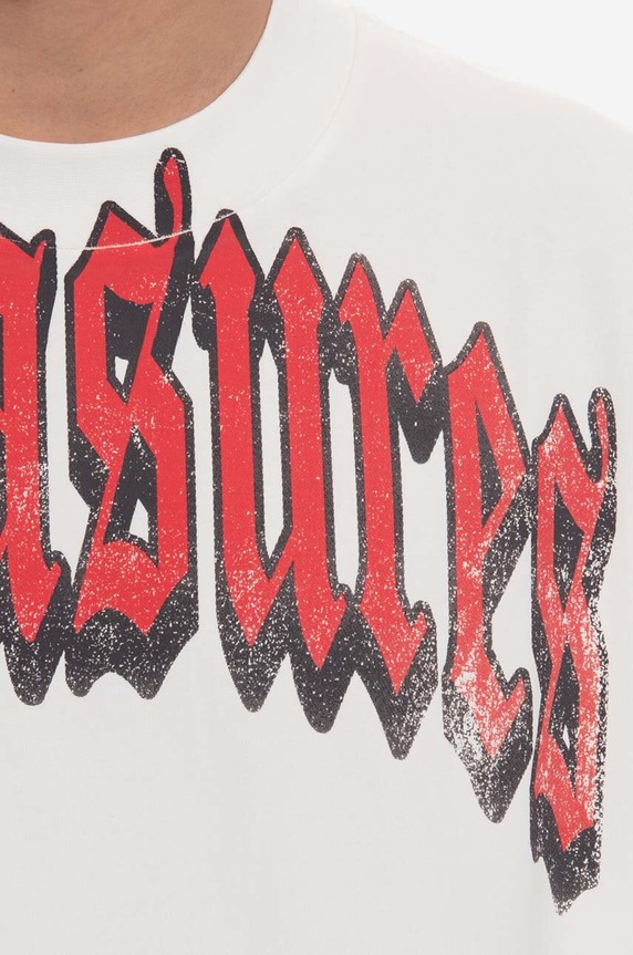 Clothing PLEASURES cotton T-shirt Twitch Heavyweight P23SP028 white