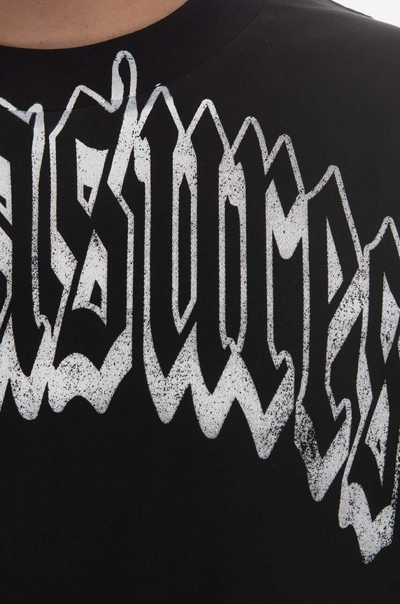 PLEASURES cotton T-shirt Twitch Heavyweight black P23SP028