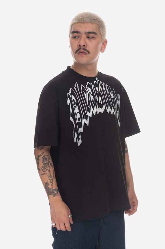 PLEASURES cotton T-shirt Twitch Heavyweight P23SP028