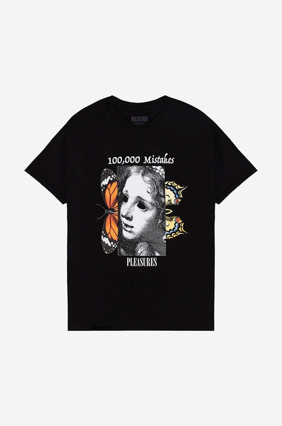 PLEASURES cotton T-shirt Mistakes T-shirt P23SP057