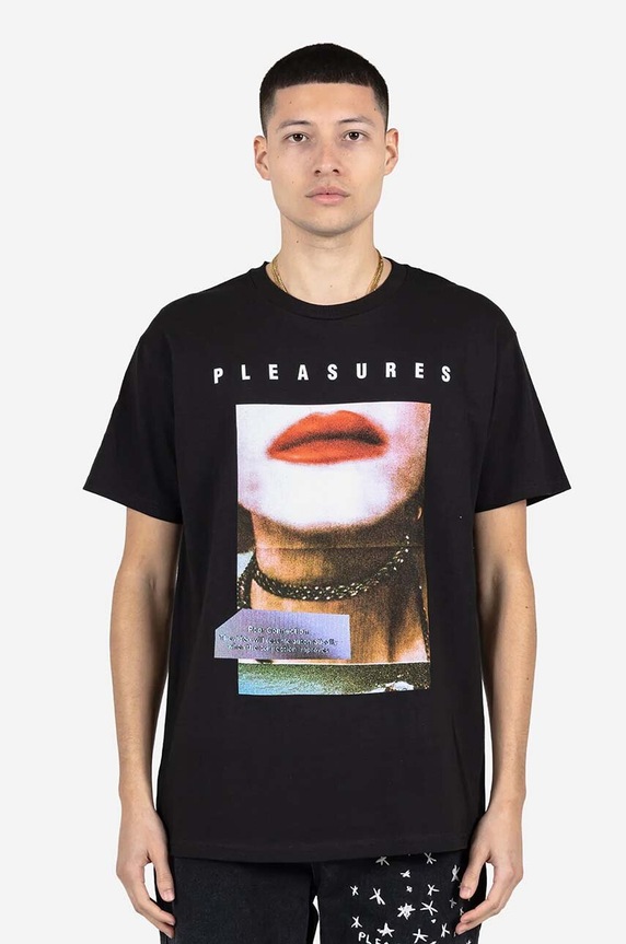 PLEASURES cotton T-shirt Poop Connection T-shirt P23SP058