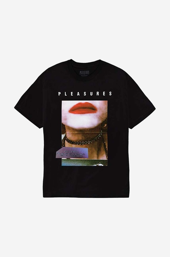 Clothing PLEASURES cotton T-shirt Poop Connection T-shirt P23SP058 black