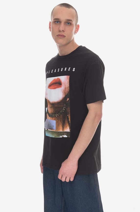 PLEASURES cotton T-shirt Poop Connection T-shirt P23SP058