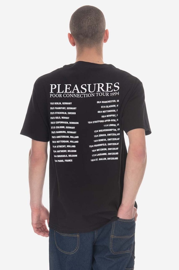PLEASURES cotton T-shirt Poop Connection T-shirt P23SP058