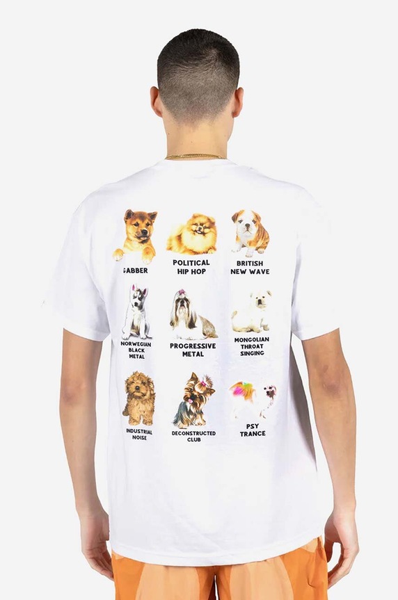 PLEASURES cotton T-shirt Puppies T-shirt P23SP060