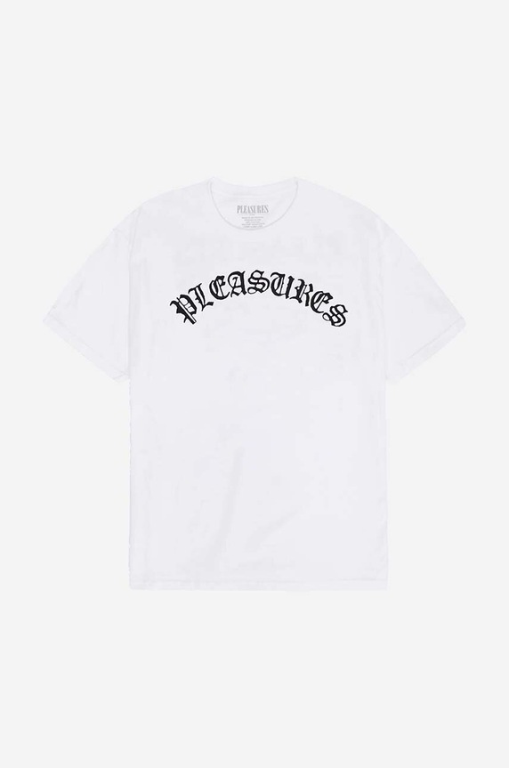 PLEASURES cotton T-shirt Old Logo T-shirt P23SP063